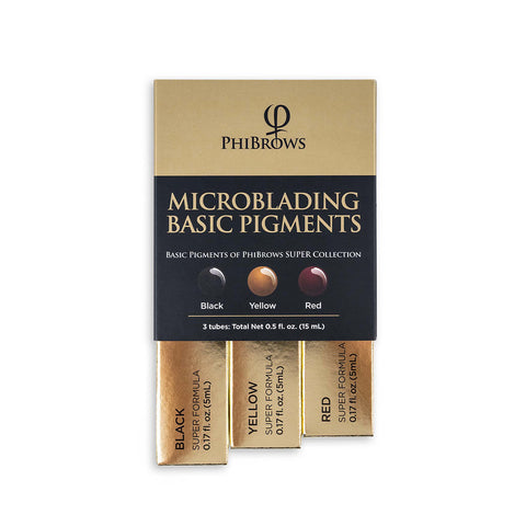 PhiBrows Microblading Basic Pigment Collection SUPER E